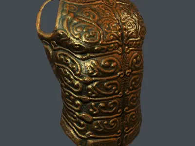 Decorative Armor Low-poly 3D model
