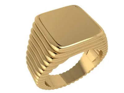 Square Diamond Ring 3940 3D print model