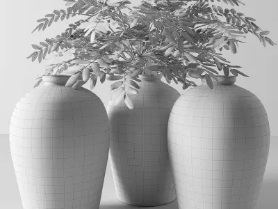 RH Rice wine vases 3D model