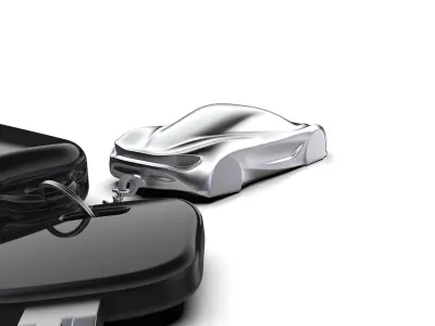 McLaren 720s Speedform Automotive Sculpture Keychain 3D print model