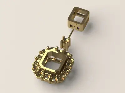 Earring E 03 3D print model