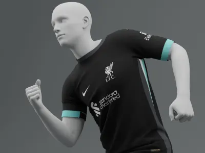 Liverpool 2024 2025 Away Jersey 3D model