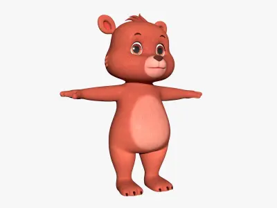 Cartoon Bear 3D 3D model