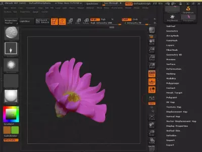 Claw fantasy flower artwork 3D model