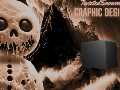 Subwoofer with ported enclosure  3D model