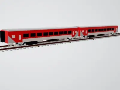 Indian LHB coach made in blender 3d Software  Free 3D model