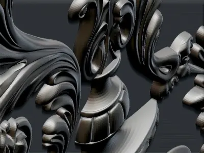 3D FLORAL DESIGN 3D model