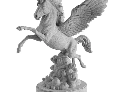 pegasus statue 1 3D model