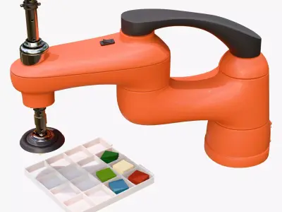 SCARA Robot with Vacuum Gripper M1 3D model