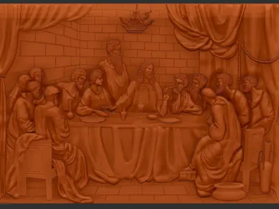 last supper - jesus 3D print model