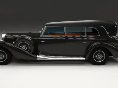 Mercedes 770k Grosser Staff Car HDRI 3D model