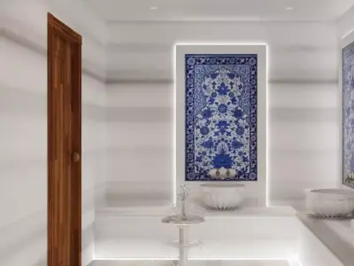 Modern Ottoman Wellness- Luxury Turkish Hammam Spa 3D model
