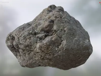 Smooth Granite2 - 8K Textures - 6 Resolutions  Low-poly 3D model