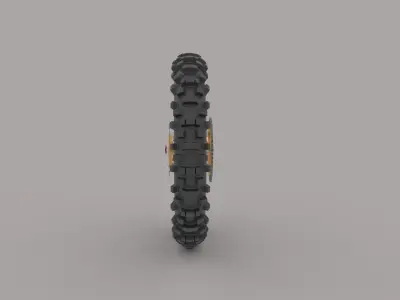 Motorbike rear weel  3D model