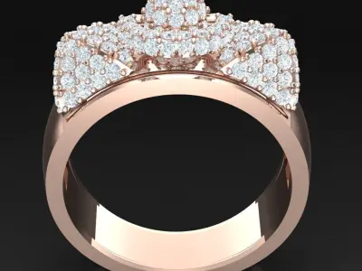 Luxury Men Rings Designs 4MR021 3D print model