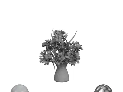 Geranium Bouquet 3D model