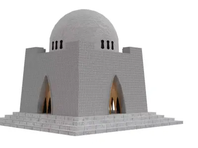 quid-e-azam tomb Free 3D model