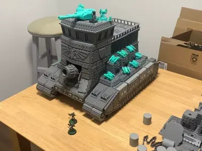 HQ infantry Tank 28mm size   3D print model