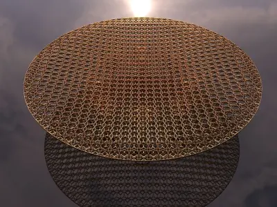 Inverted Canopy architectural structure 3D model