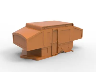 Camper Van Tow Ball Cover Cap Design 3 3D print model