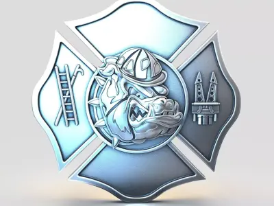 BUIIDOG fireman 3D print model