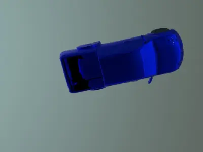 truck Low-poly 3D model 6