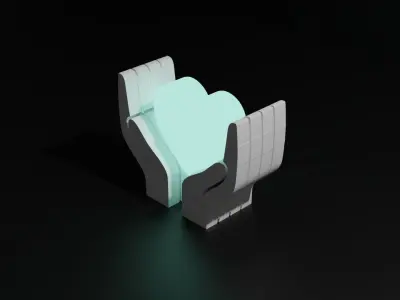 Nightstand lamp 3D model