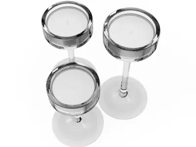 Glass Candlesticks 3D model