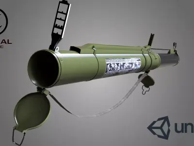 RPG-18 game ready 3d model with 4K-PBR textures for any engines Low-poly 3D model