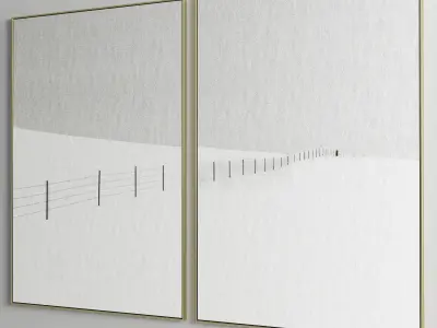 Photo Frame 34 Low-poly 3D model