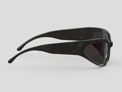 Wrap sunglasses Low Poly PBR Realistic Low-poly 3D model