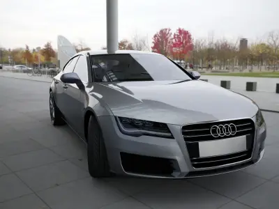 Audi A7 sports sedan Low-poly 3D model