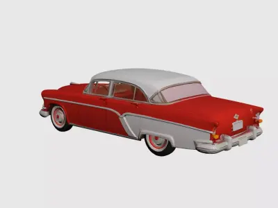 1950s Early Vintage Luxury Sedan 3D model 3D model