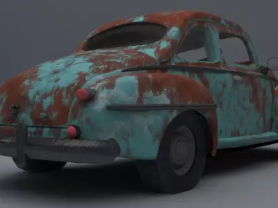 DAMAGED CAR  3D model