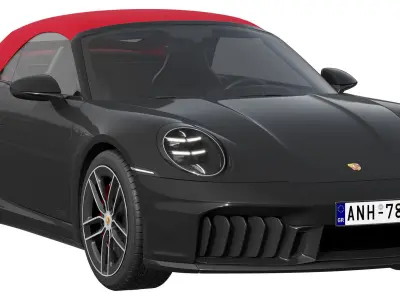 Porsche 911 Carrera GTS Cabriolet 2025 3D model