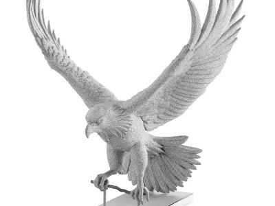 eagle statue 7 3D model