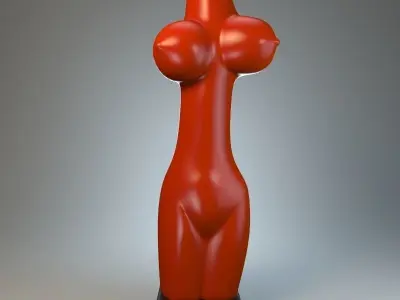 Sculpture courtesan P 3D print model