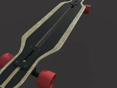 Long Board Free 3D model