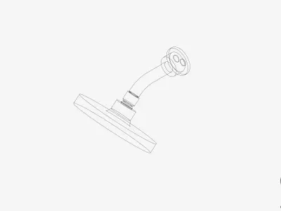 Shower - Head - Luxury - Pin - 150mm Rose - Round Low-poly 3D model