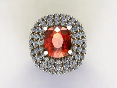 women ring 2020 design in Asia Popular model R67 3D model
