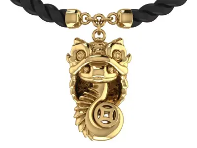 bracelet  snake lion dance cute 3D print model
