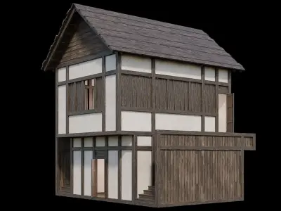 Medieval Village Pack  - 6 Assets - 4K Textures Game Ready Low-poly 3D model purchase