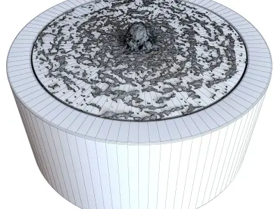 Maroq Light up Water Feature - Fountain 3D model