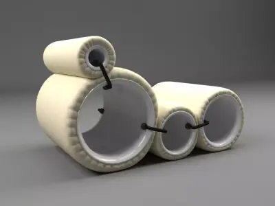 tube chair 3D model