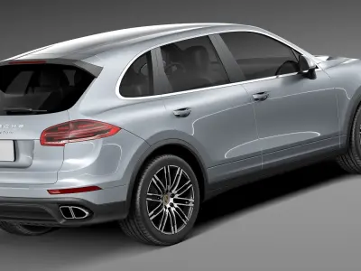 Porsche Cayenne Turbo 2015 3D model