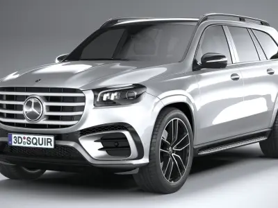 Mercedes-Benz GLS AMG Line 2024 3D model