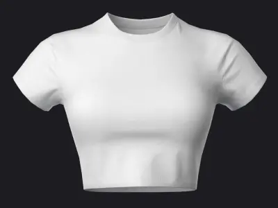 Shirt and Shorts Female Low-poly 3D model