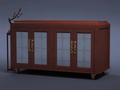 cabinet cabinet wardrobe sofa bed table bookshelve 3D model