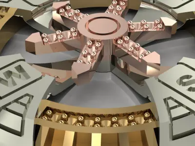 Compass pendant-DIJE BRUJULA REF BRU 004 3D model