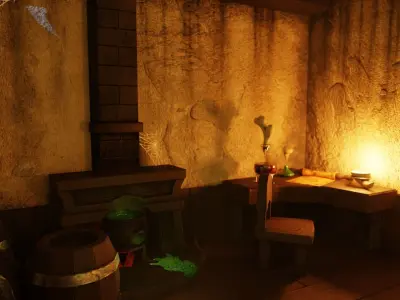 Antient Scroll Low-poly 3D model